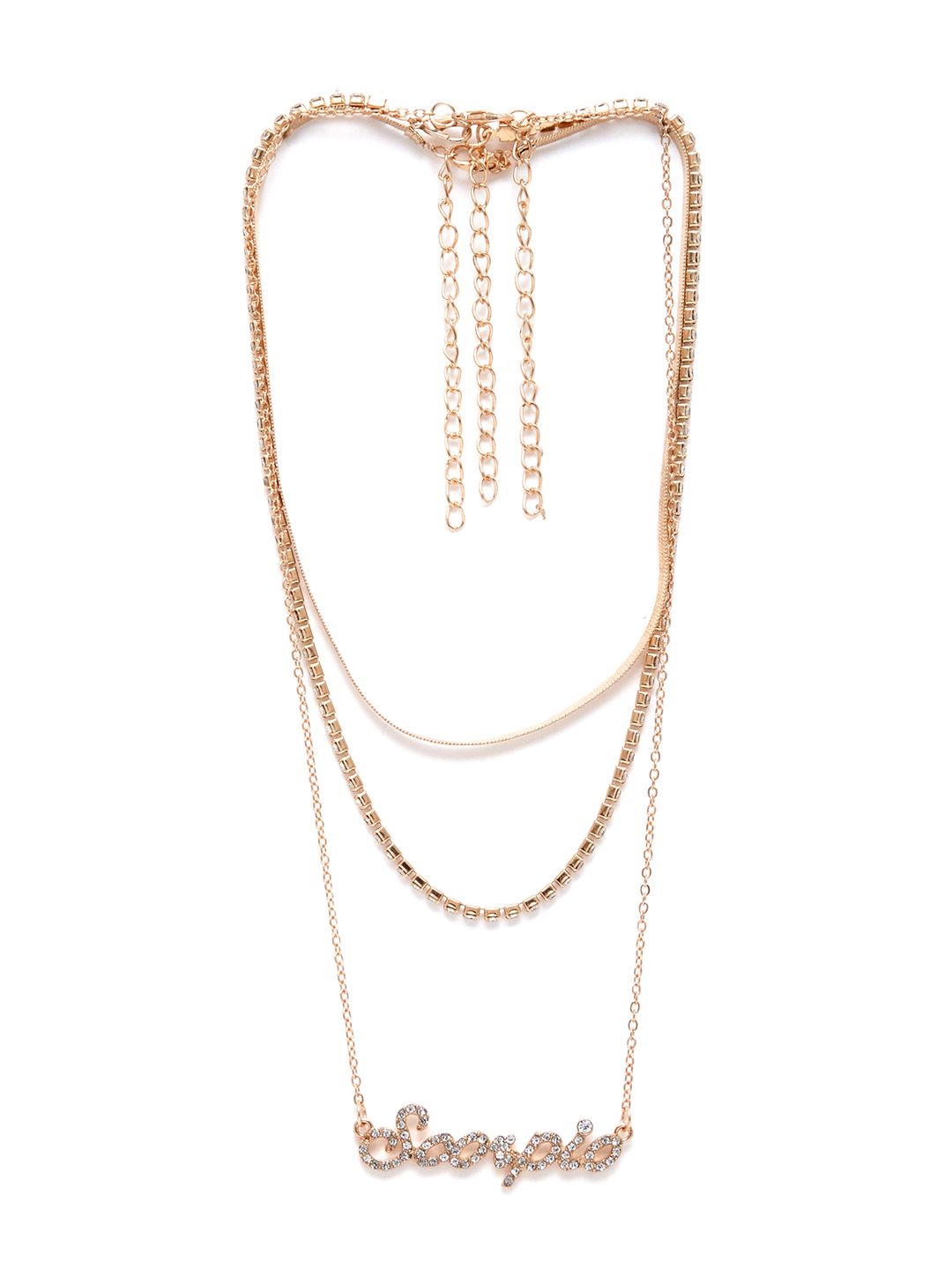 URBANIC Gold-Toned Layered Necklace Price in India