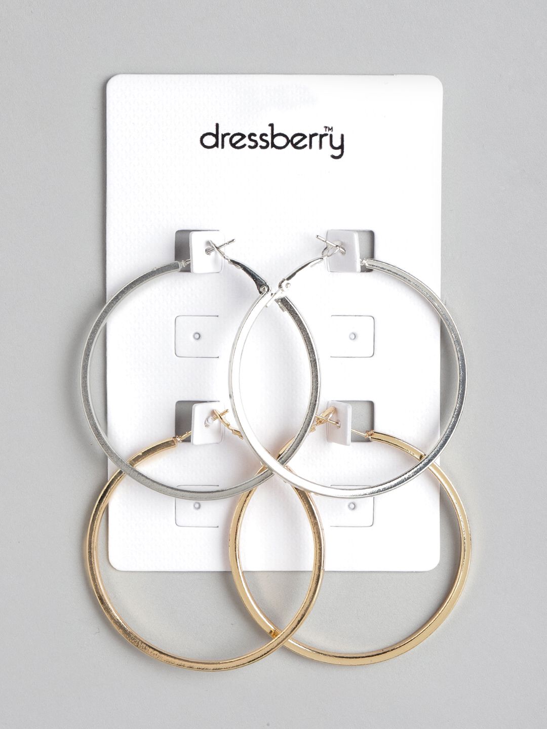 DressBerry Set of 2 Hoop Earrings Price in India