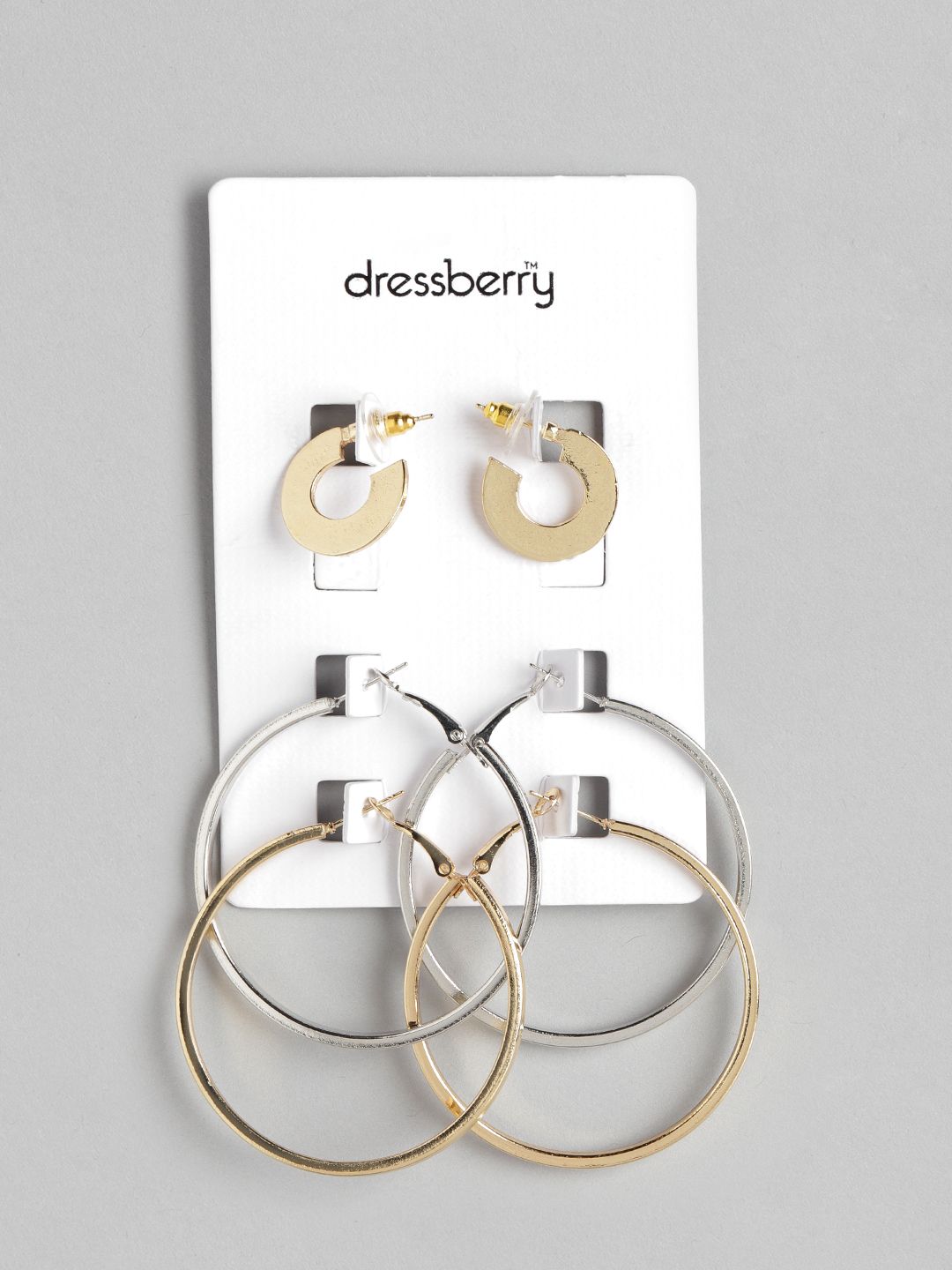DressBerry Set of 3 Earrings Price in India
