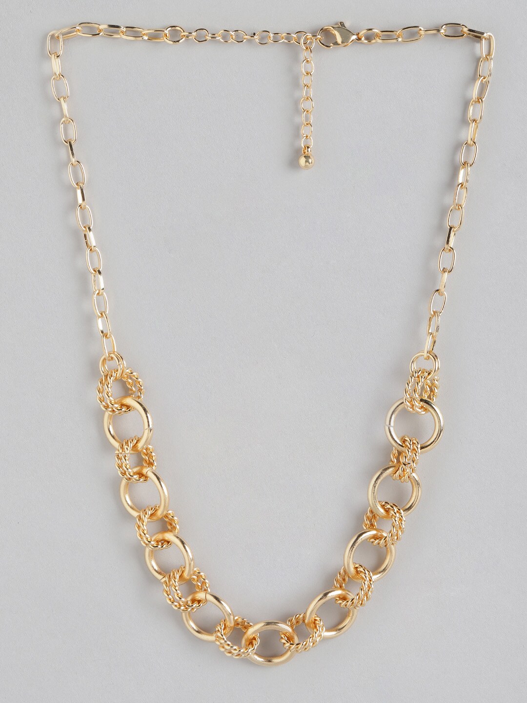 DressBerry Gold-Toned Necklace with Loop Detail Price in India