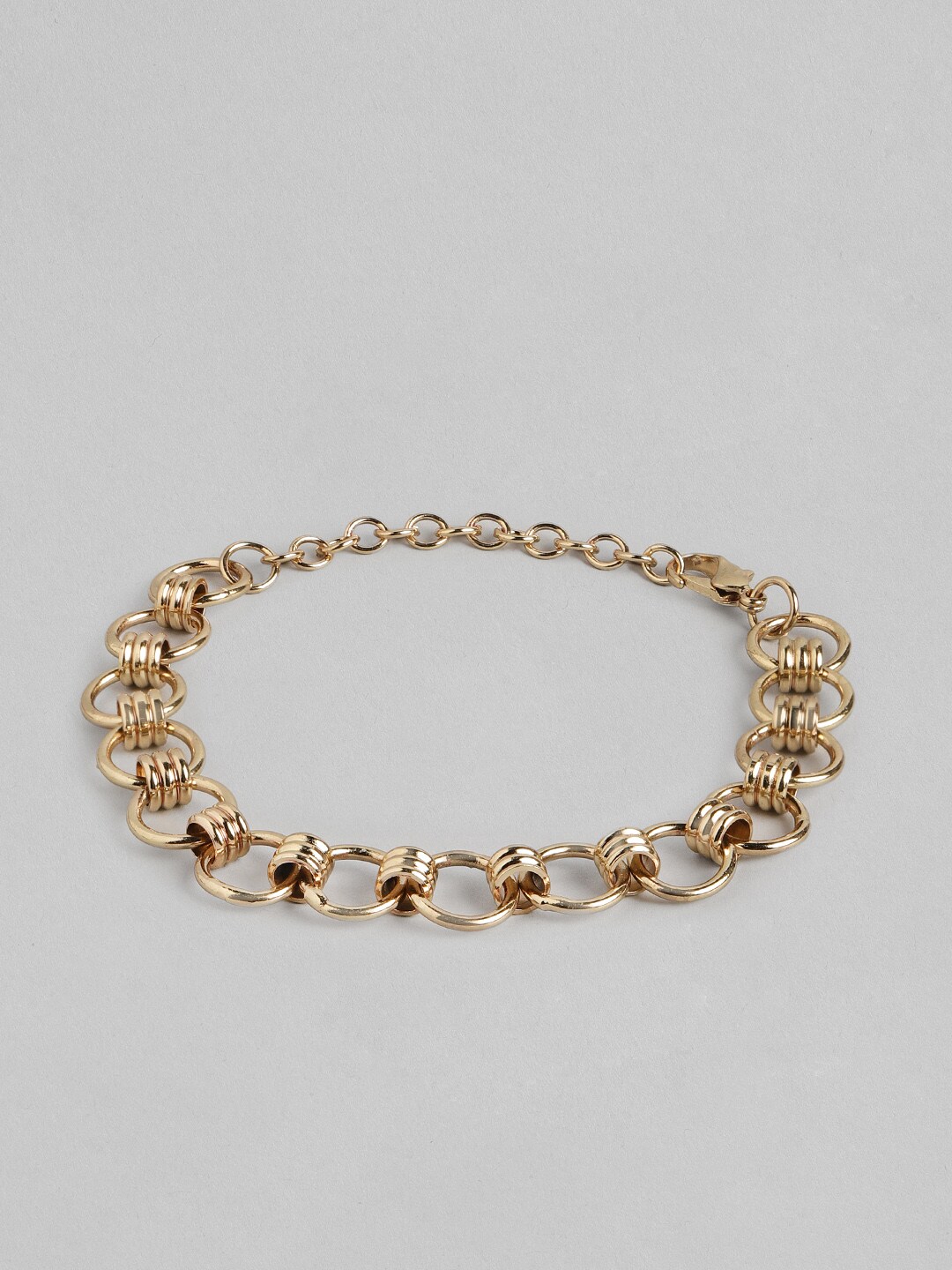 DressBerry Women Gold-Toned Link Bracelet Price in India