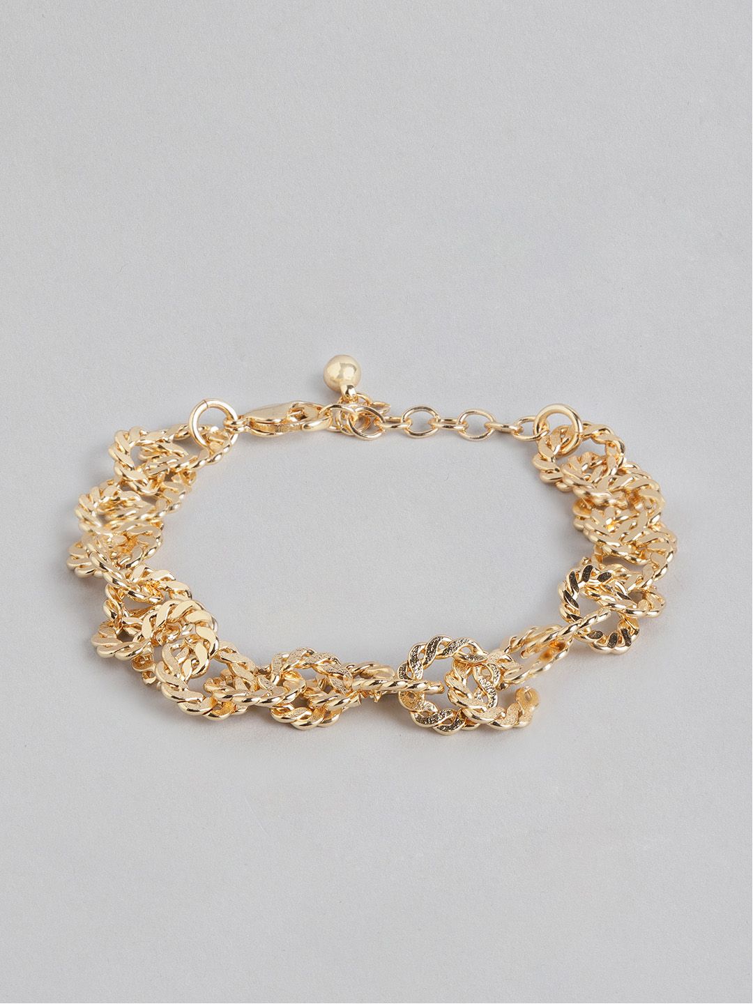 DressBerry Women Gold-Toned Link Bracelet Price in India