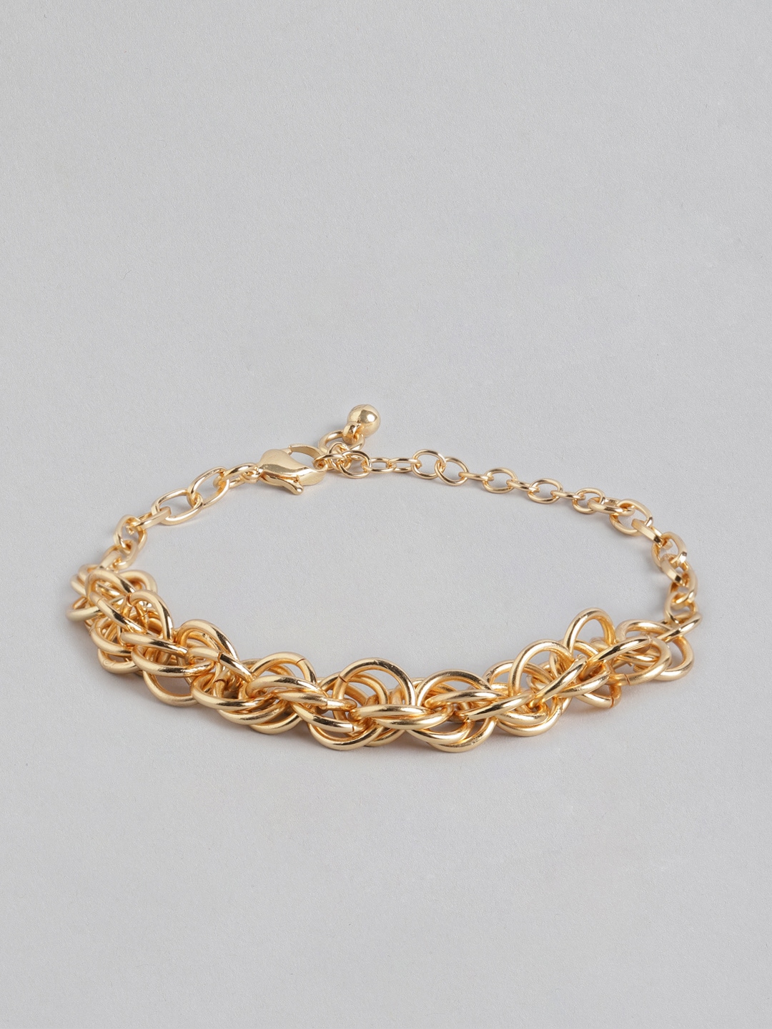 DressBerry Women Gold-Toned Link Bracelet Price in India