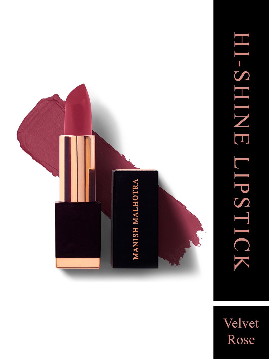 Manish Malhotra Beauty By MyGlamm Hi-Shine Lipstick - Velvet Rose Price in India