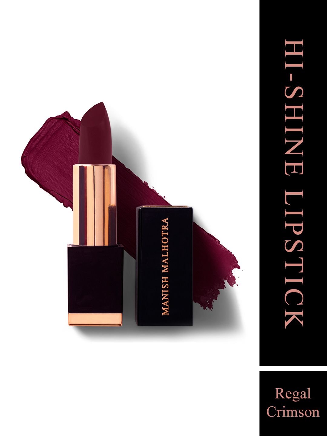 MyGlamm Manish Malhotra Beauty Hi-Shine Lipstick-Regal Crimson-4g Price in India