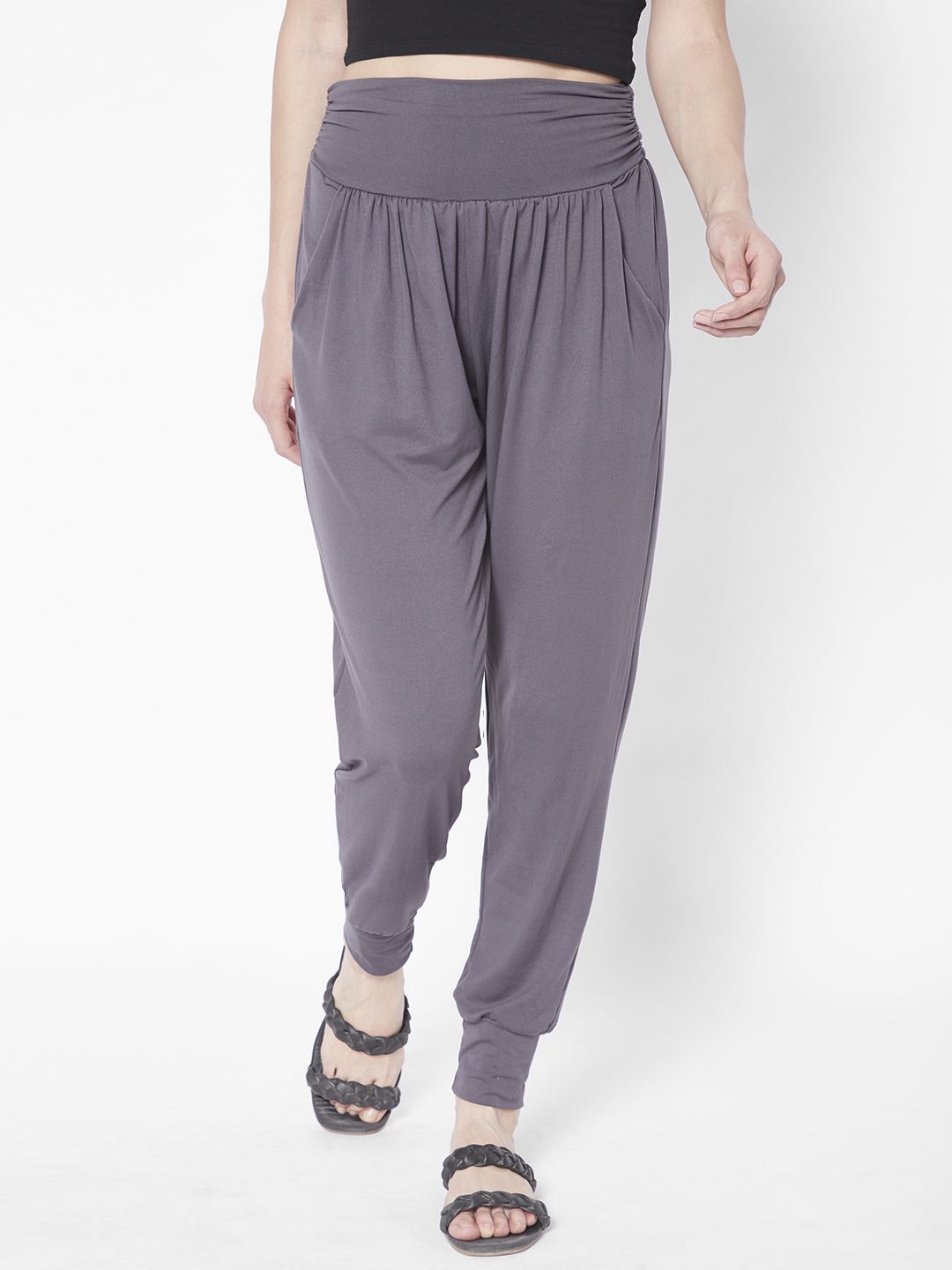 URBANIC Women Grey Solid Joggers Price in India