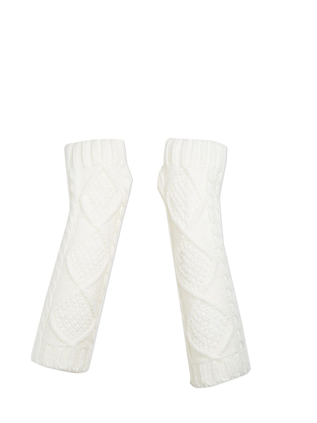 20Dresses Women White Self-Design Knitted Hand Gloves Price in India