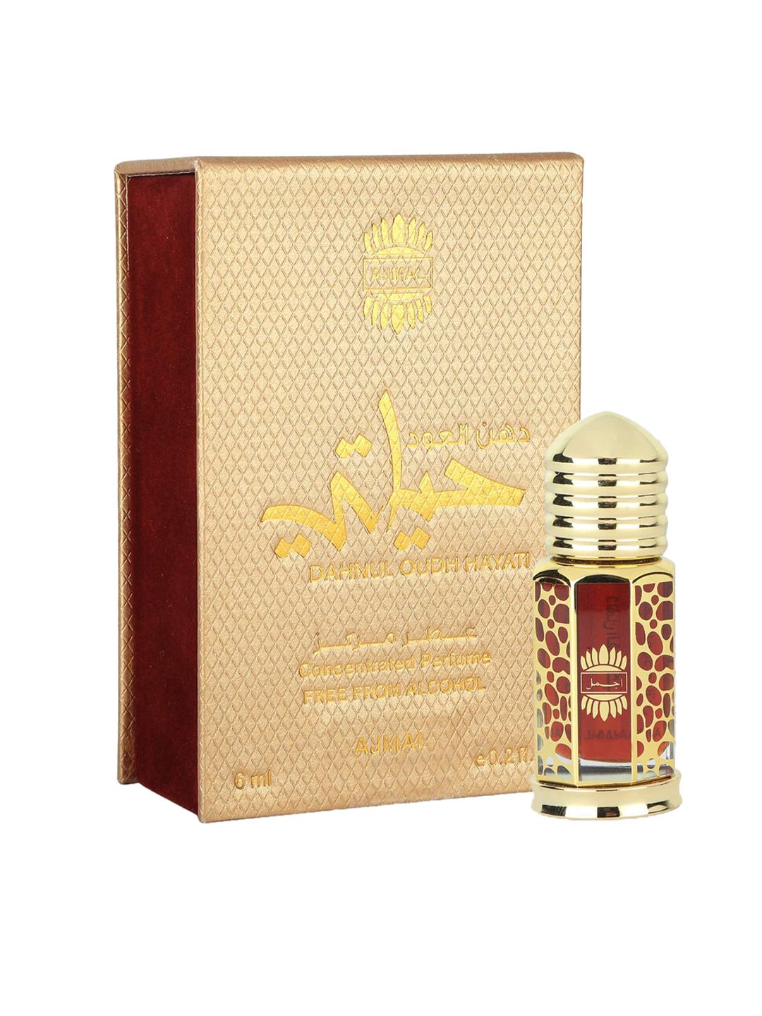 Ajmal Unisex Alcohol Free Dahnul Oudh Hayati Concentrated Oudhy Perfume 6ml Price in India