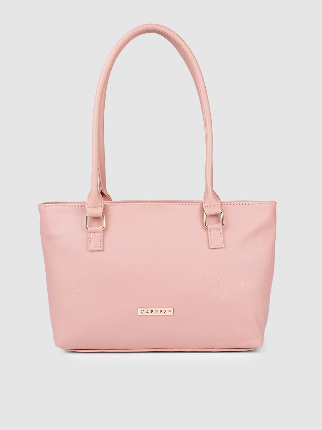 Caprese Pink Solid Shoulder Bag Price in India