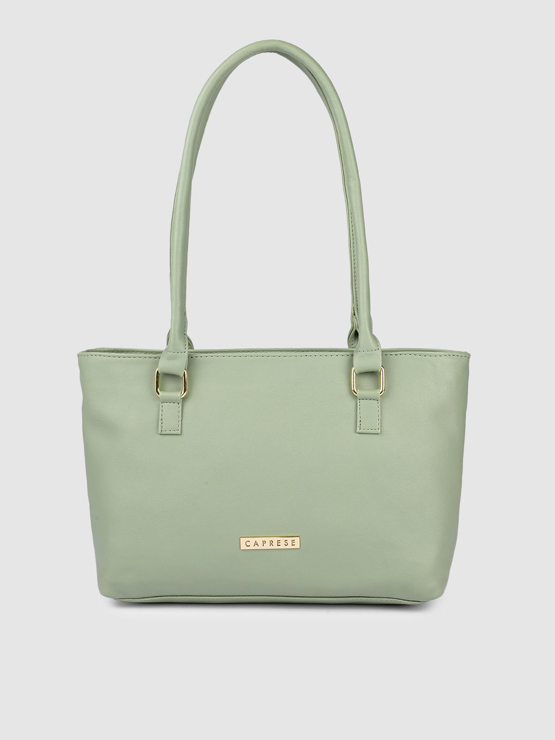 Caprese Green Solid Shoulder Bag Price in India