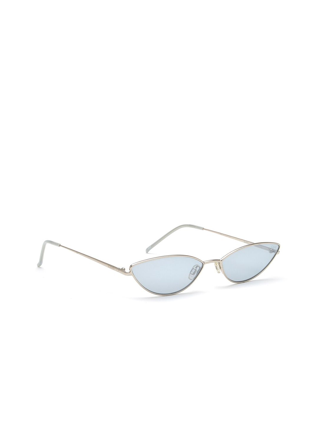 IDEE Women Blue Lens & Gold-Toned Cateye Sunglasses IDS2595C2SG Price in India