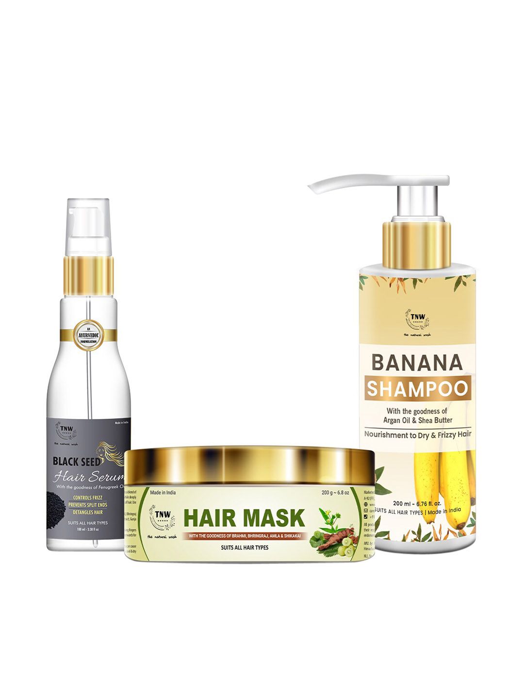 TNW the natural wash Set of 3 Hair Care Kit Price in India