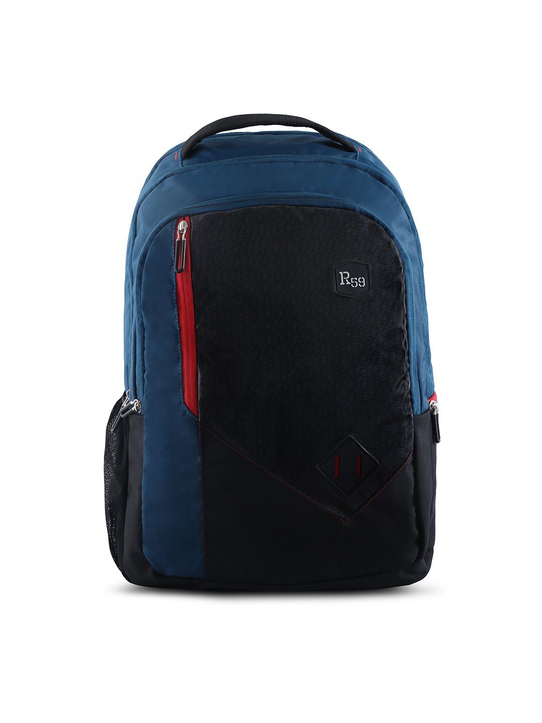 Harissons Unisex Blue & Black Colorblocked Backpack Price in India