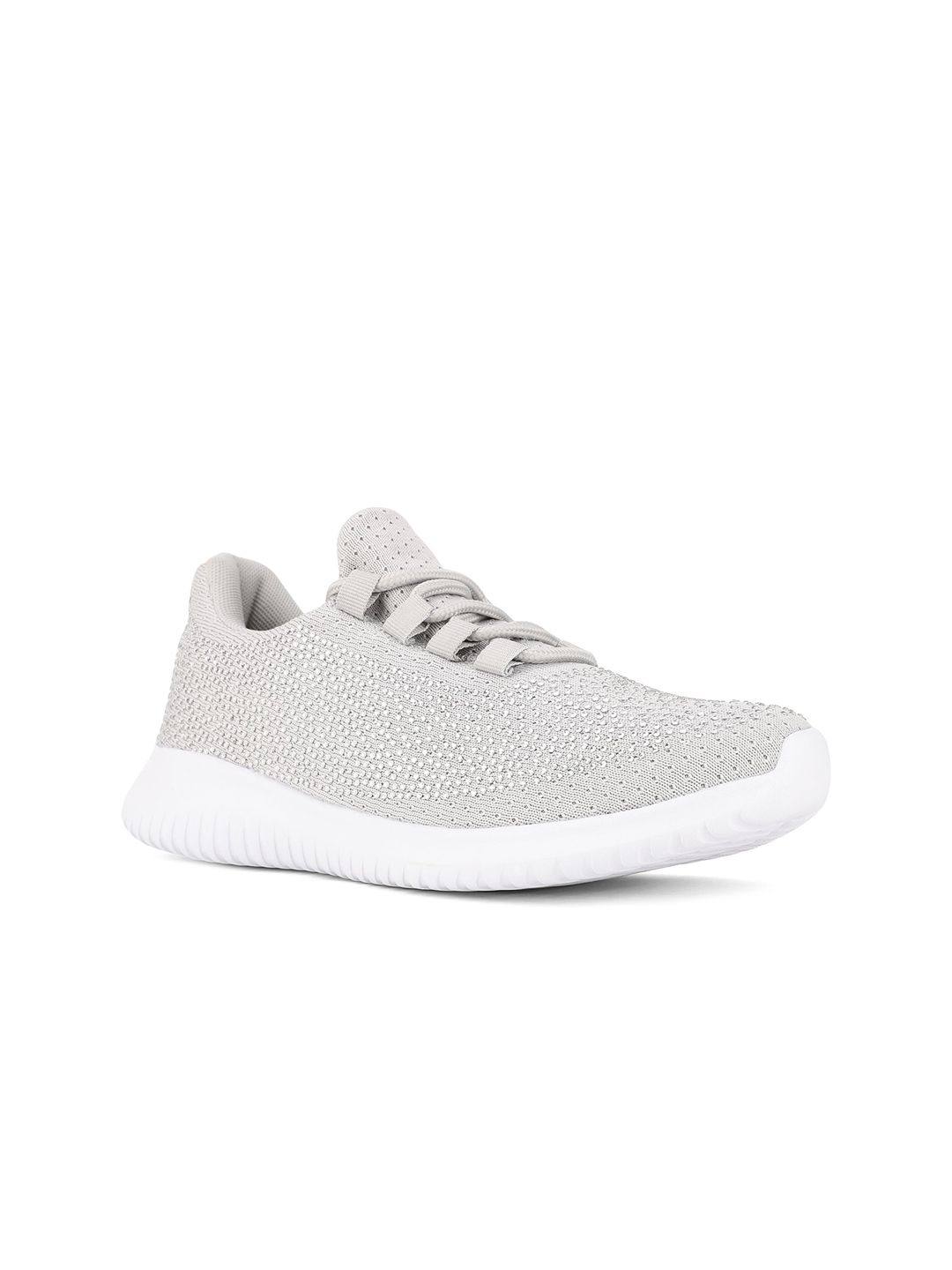 North Star Women Grey Woven Design Sneakers Price in India