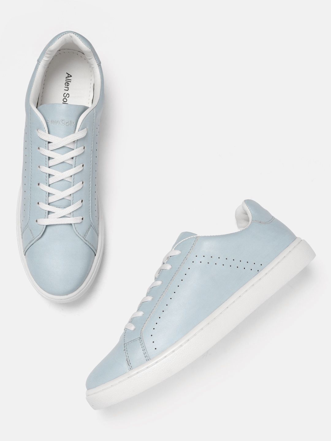Allen Solly Women Blue Perforated Detail Sneakers Price in India