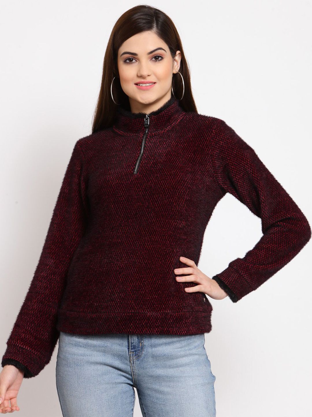 Juelle Women Maroon Pullover Price in India