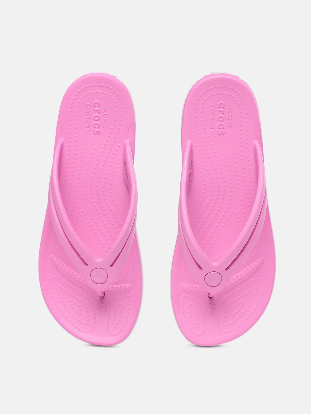 Crocs Women Pink Croslite Thong Flip-Flops Price in India