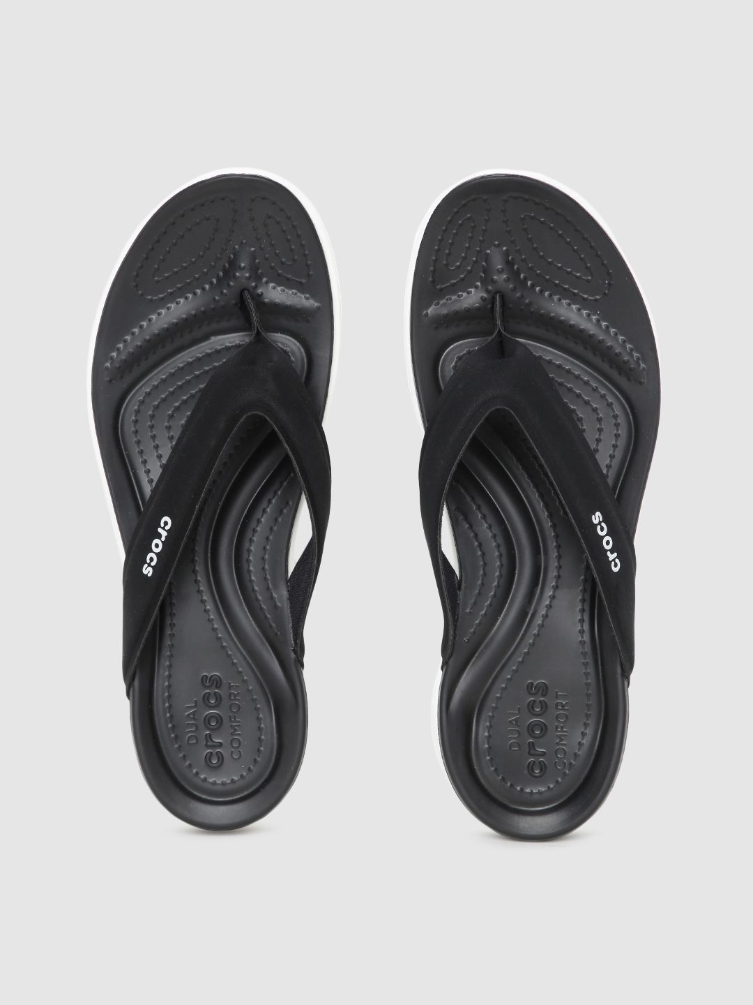 Crocs Women Black Capri V Sporty Croslite Thong Flip-Flops Price in India