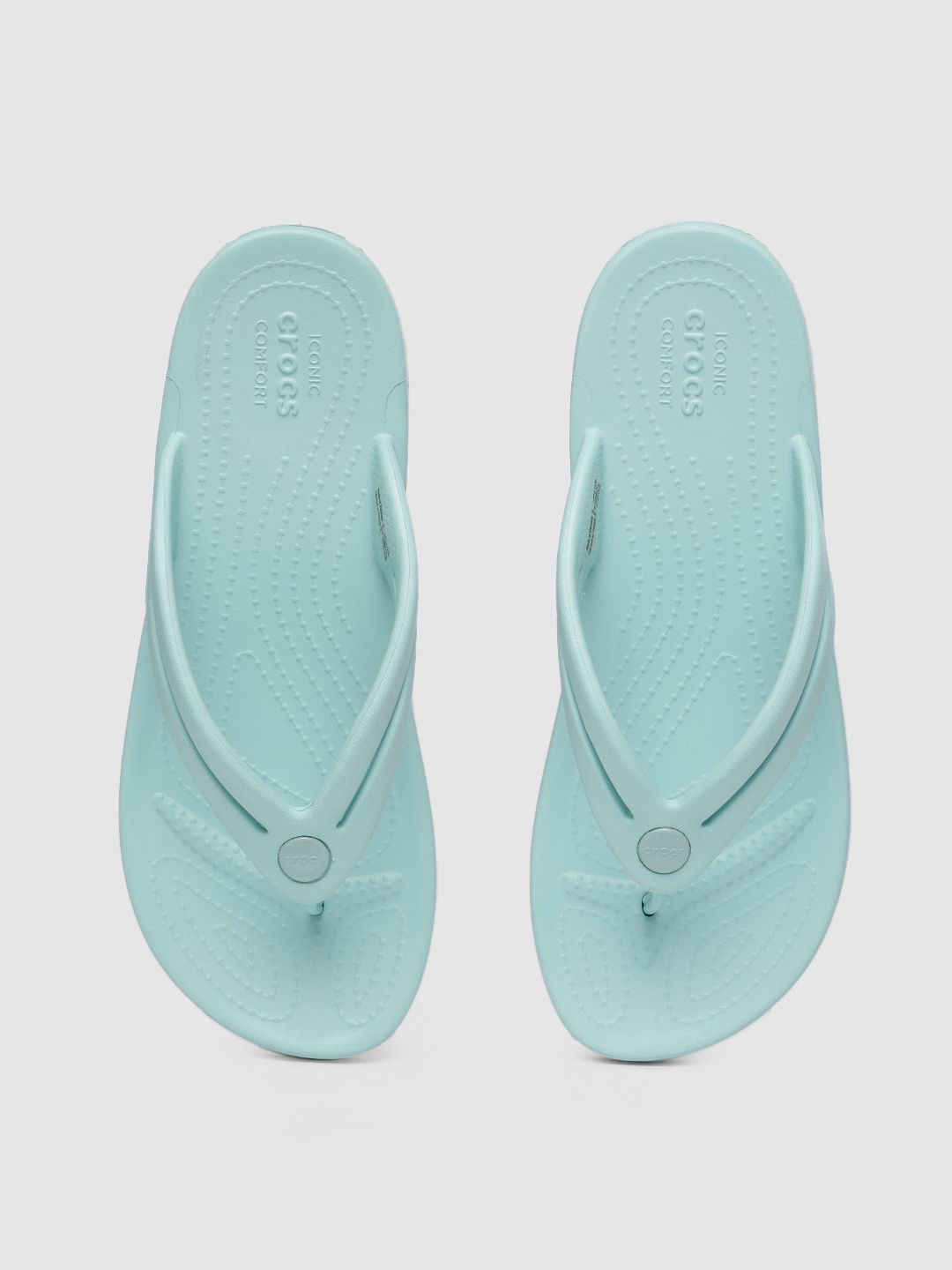 Crocs Women Blue Croslite Thong Flip-Flops Price in India