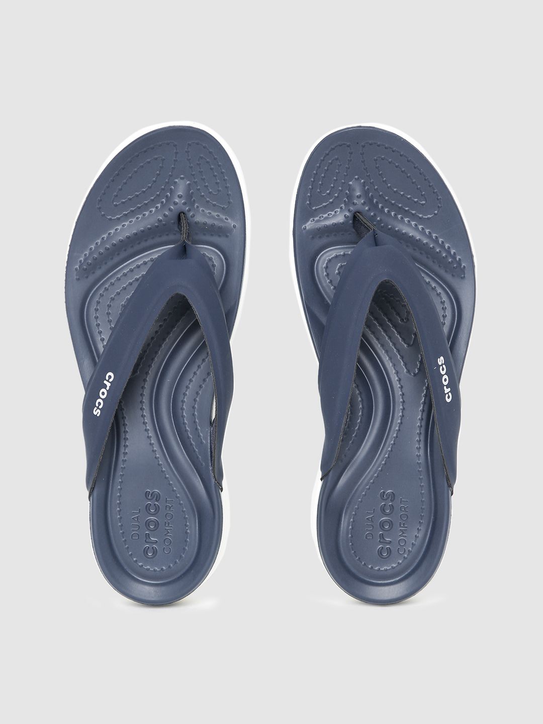 Crocs Women Navy Blue Capri V Sporty Croslite Thong Flip-Flops Price in India