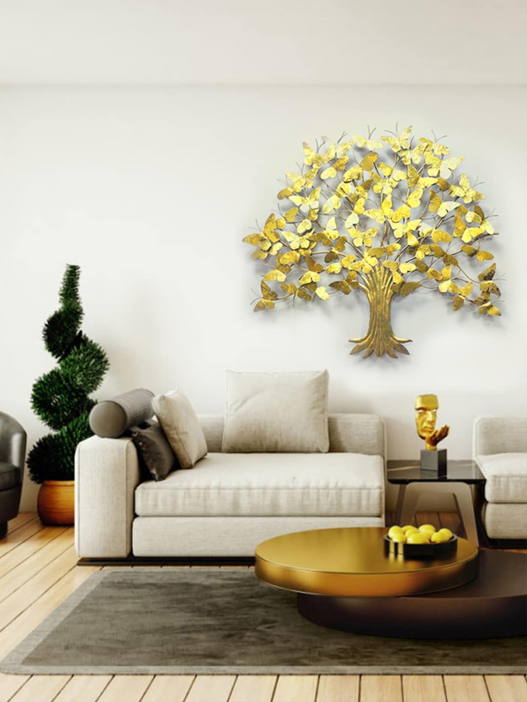 Wembley Toys Gold-Toned 3D Art Iron Wall Decor Price in India