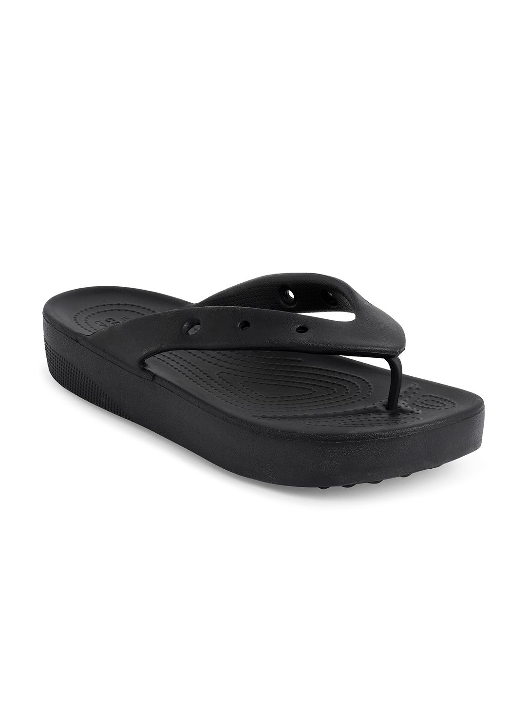 Crocs Women Black Croslite Thong Flip-Flops