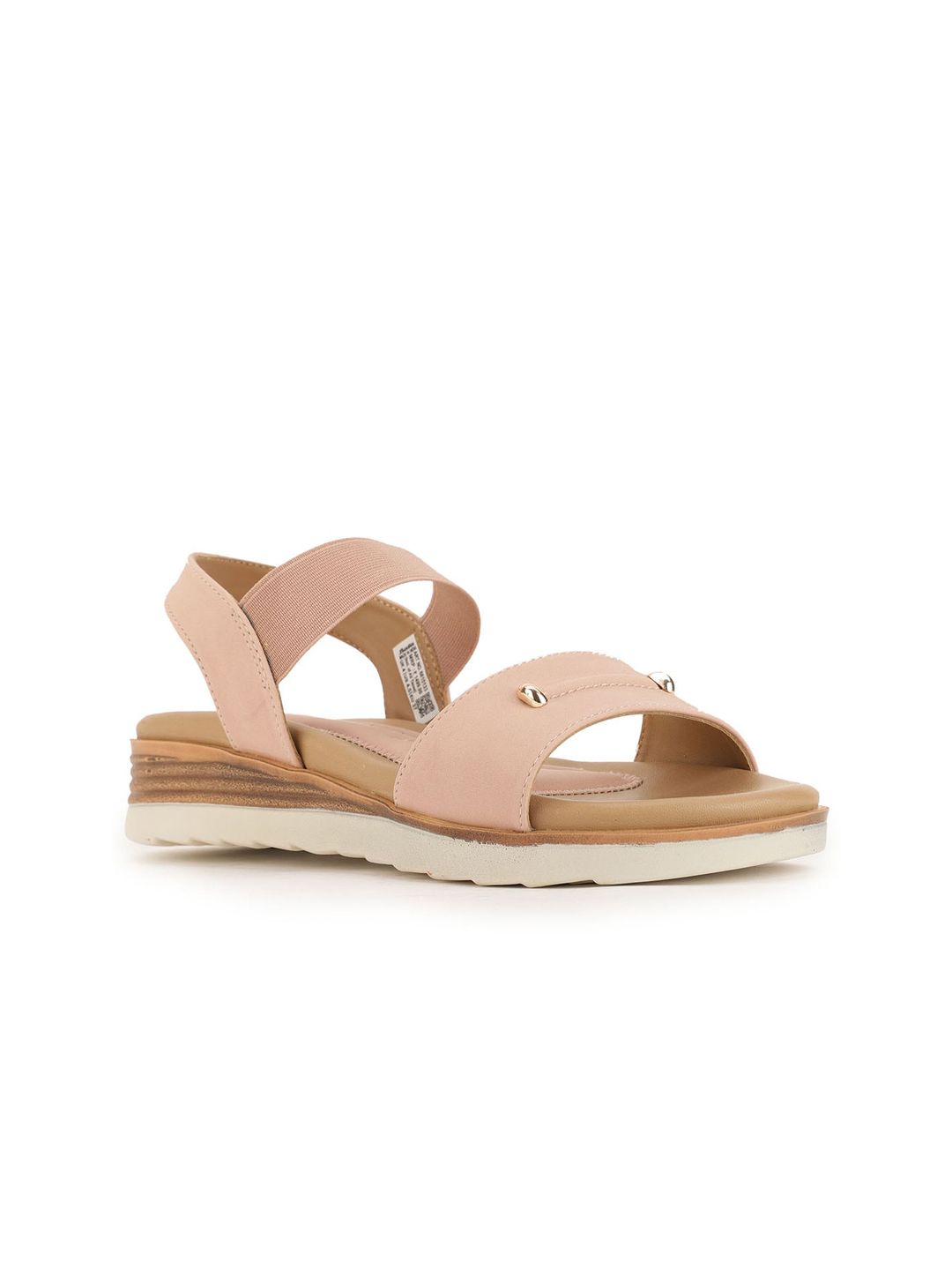 Bata Peach-Coloured Flatform Sandals Price in India