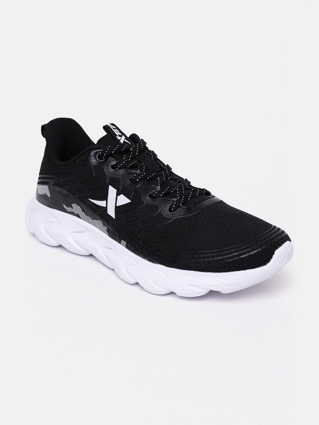 Xtep Women Black Textile Running Non-Marking Keep Moving Shoes Price in India