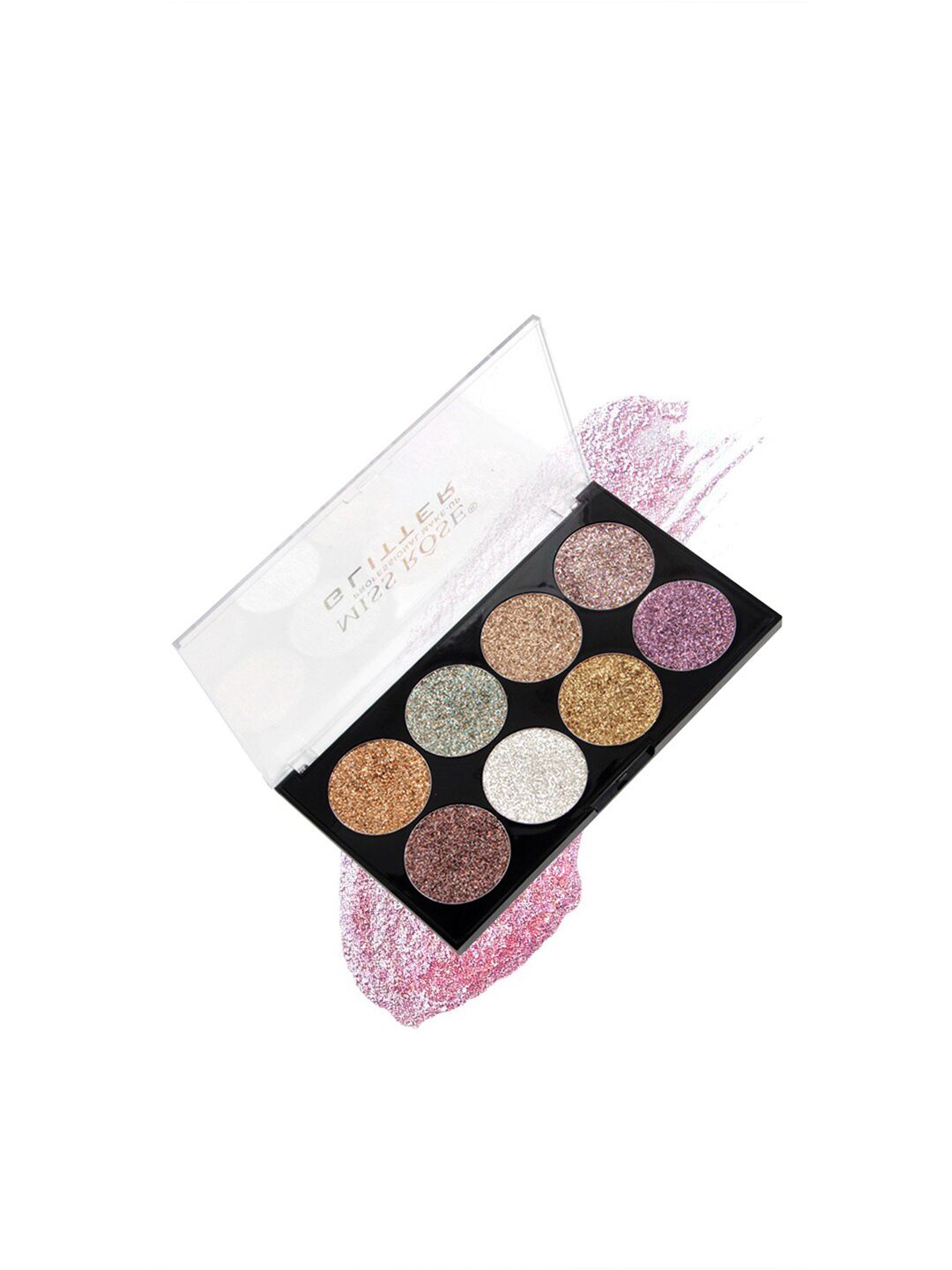 MISS ROSE Women 8 Color Glitter Eyeshadow Palette 7001-88M 02 Price in India