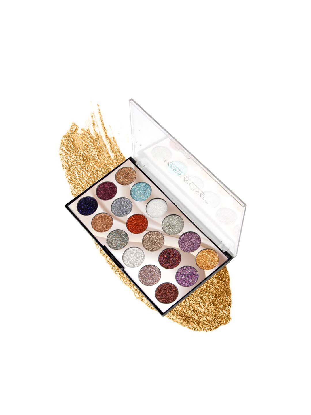 MISS ROSE 18 Color Glitter Eyeshadow Palette 7001-83 M1 Price in India
