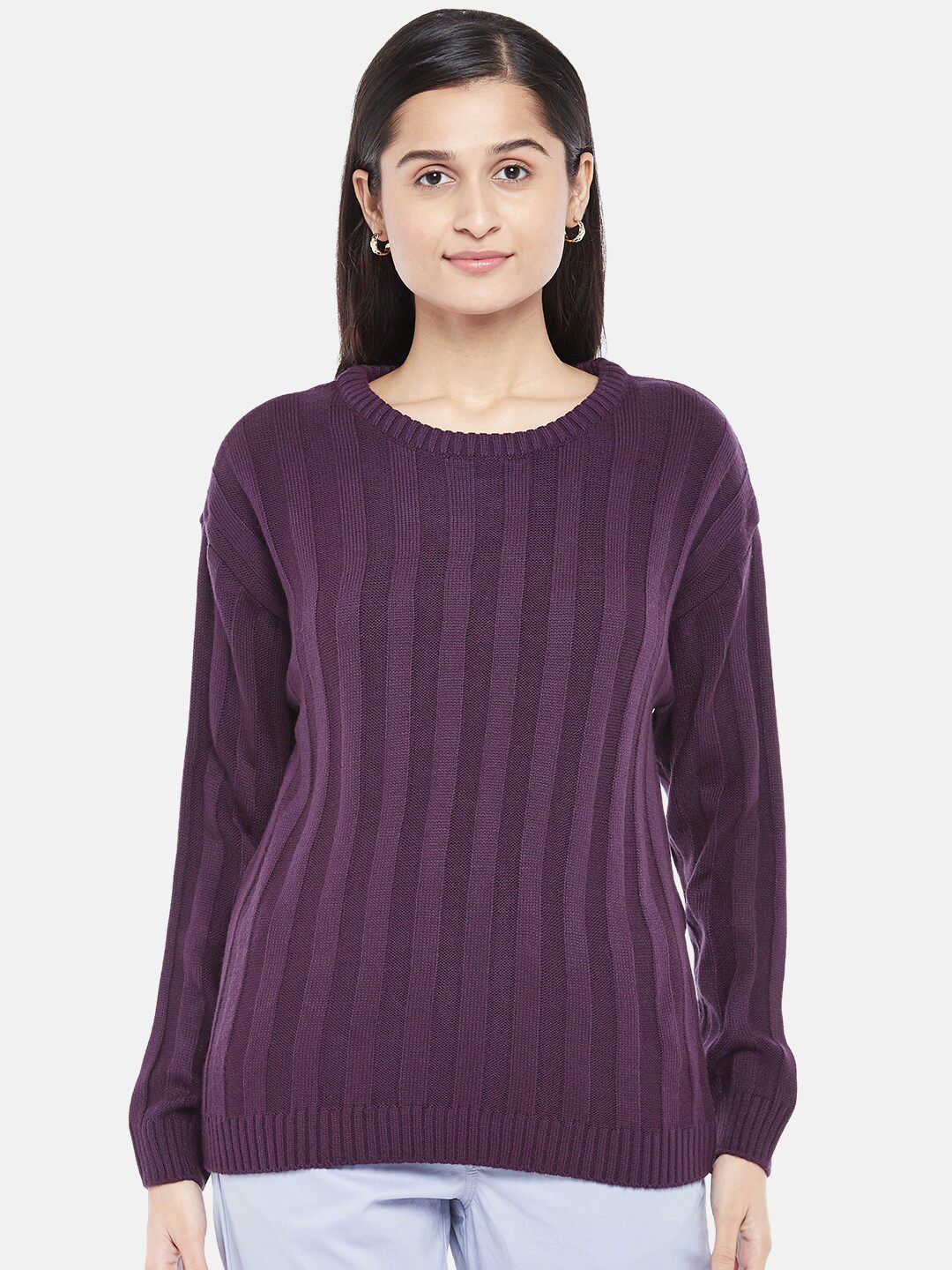 Honey by Pantaloons Women Purple Pullover Price in India