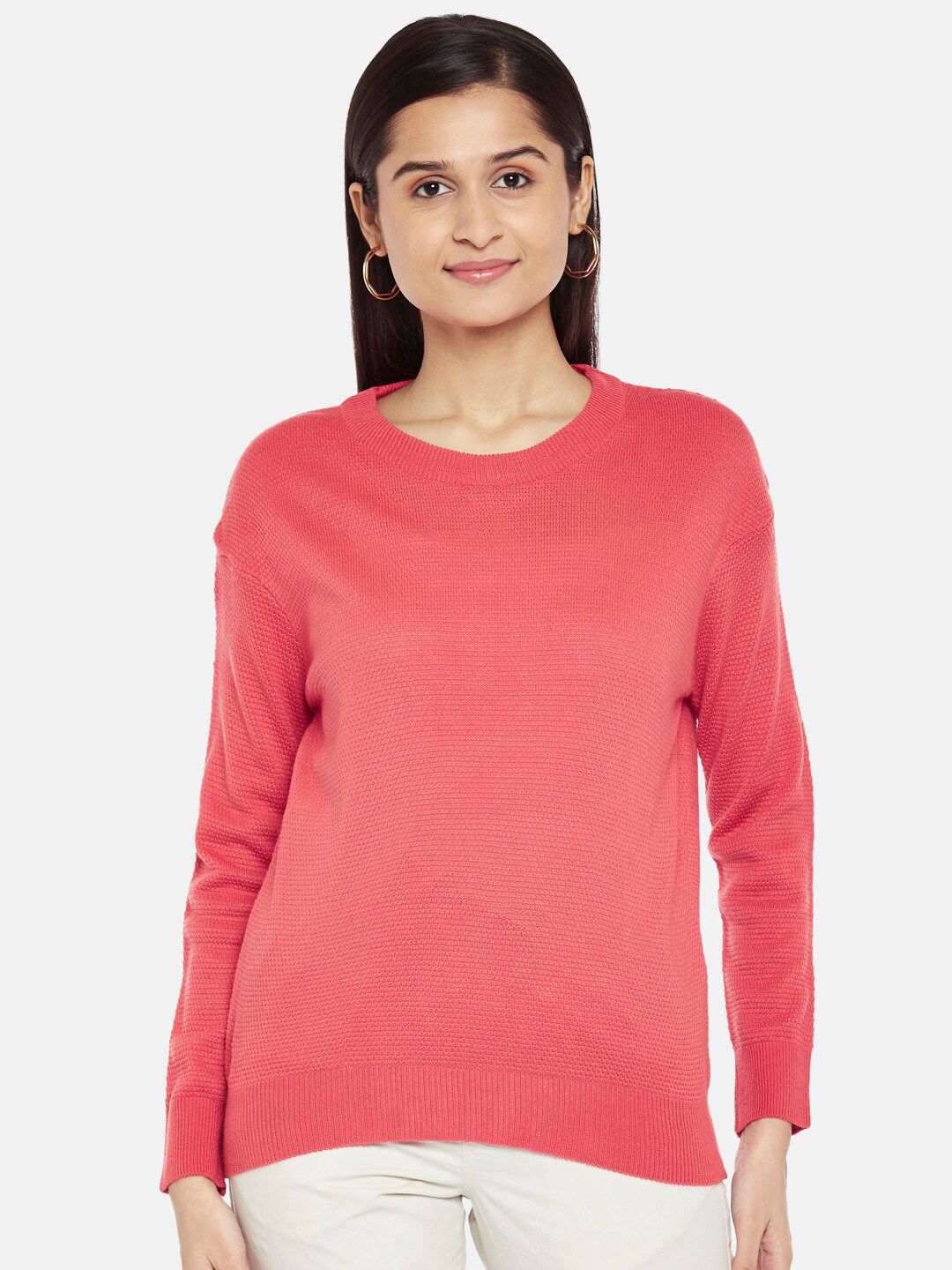 Honey by Pantaloons Women Coral Pullover Price in India