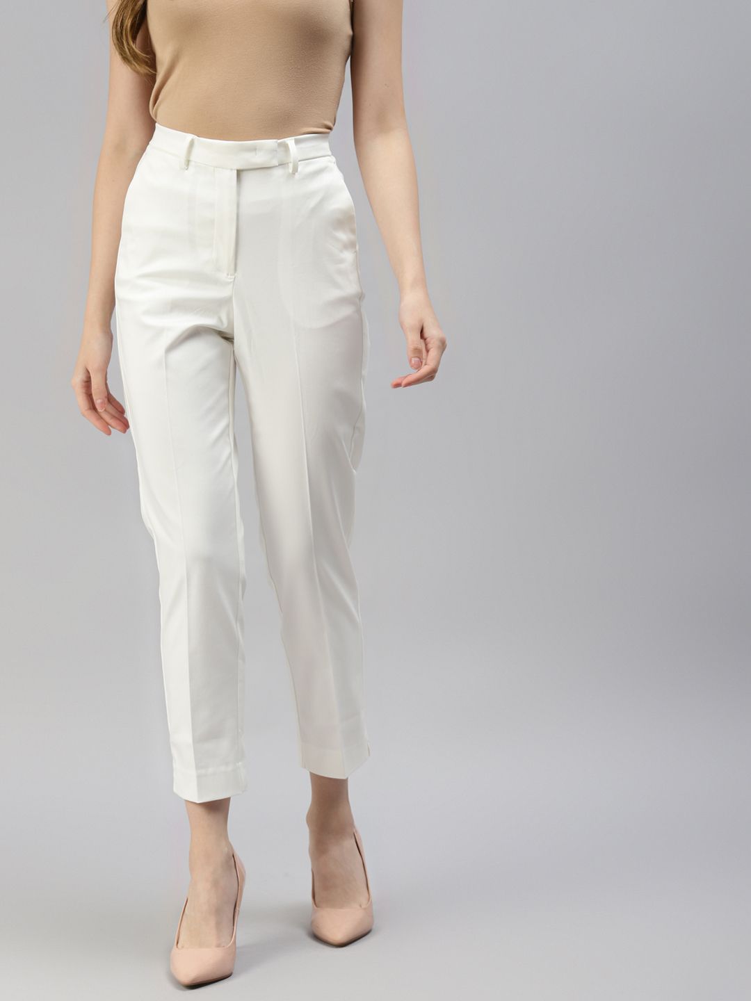 Marks & Spencer Women White Culotte Trousers Price in India