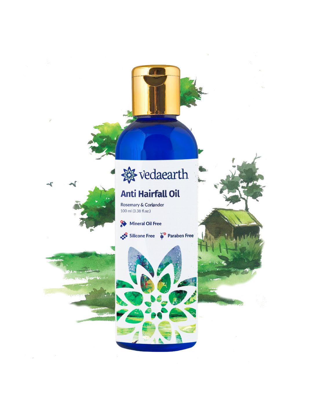 VEDAEARTH Blue Anti Hairfall Oil -100ml Price in India