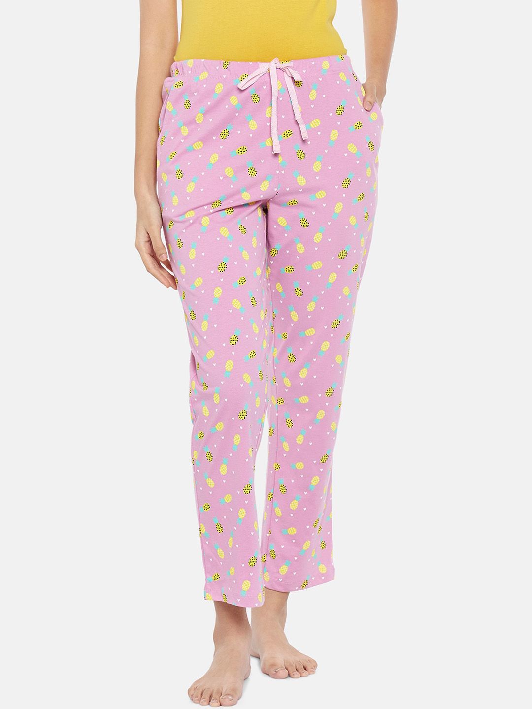 Dreamz by Pantaloons Women Pink Printed Lounge Pant Price in India