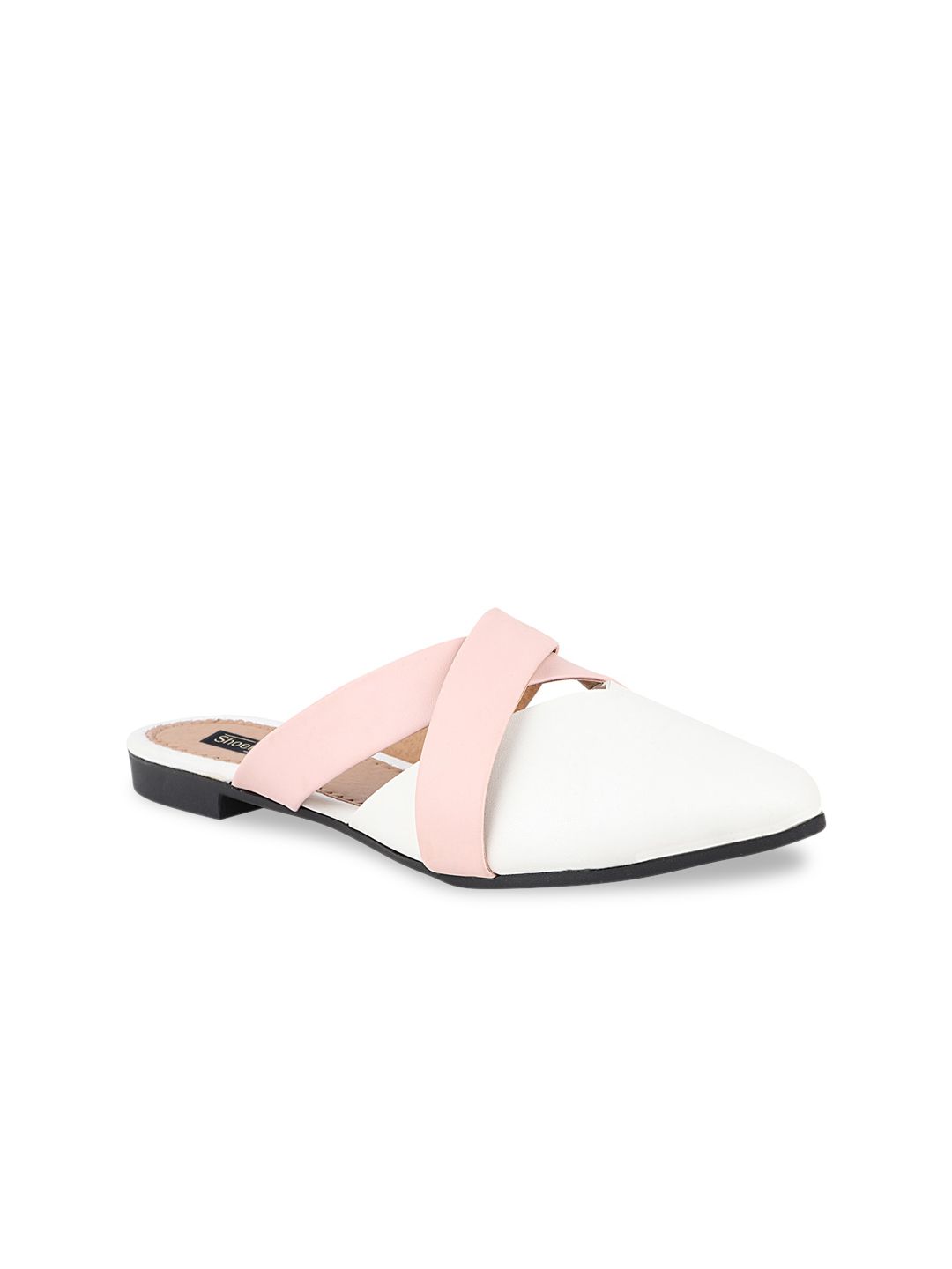 Shoetopia Women White Solid Casual Mules Price in India