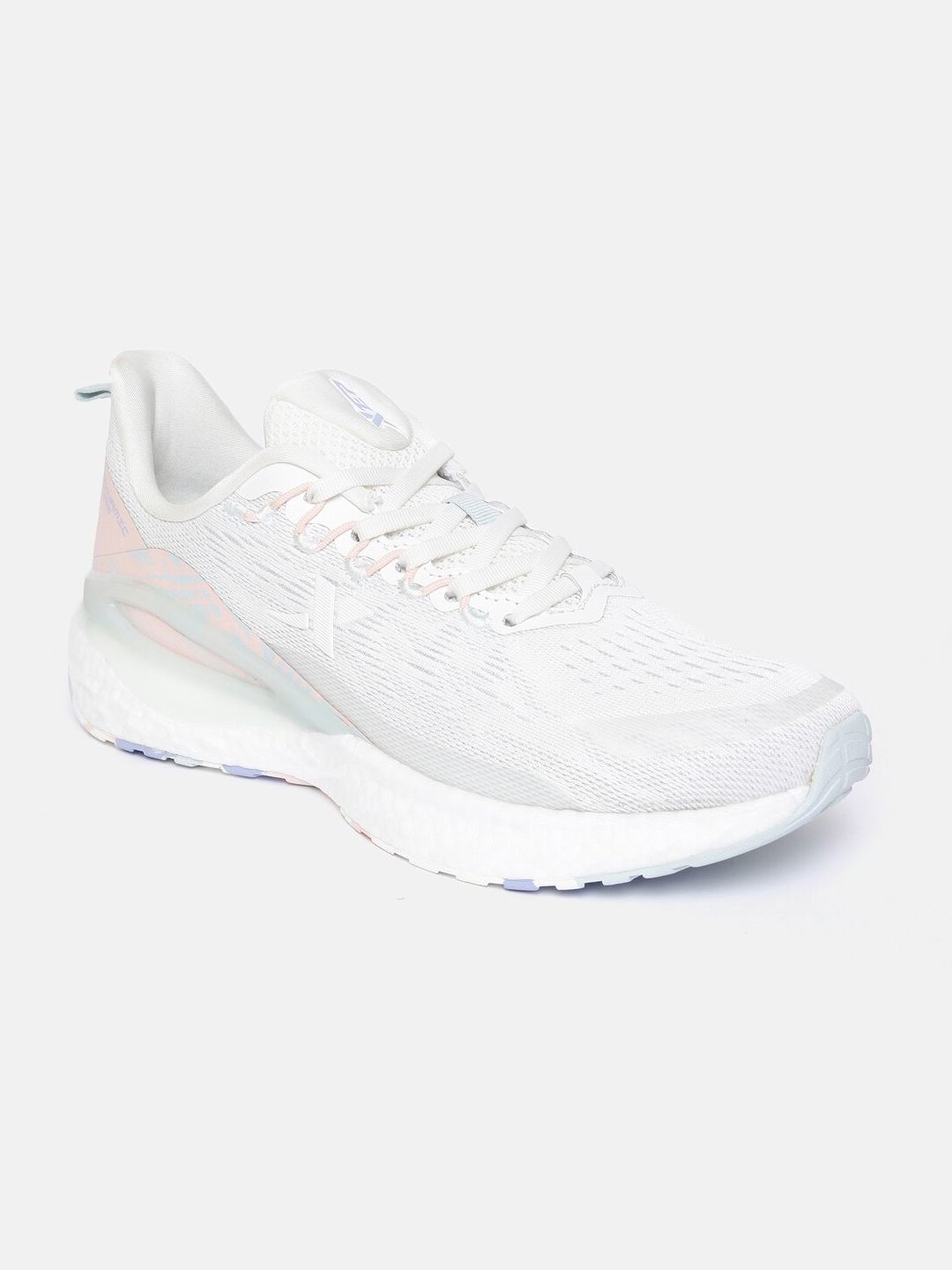 Xtep Women Off White Textile Running Non-Marking Shoes Price in India