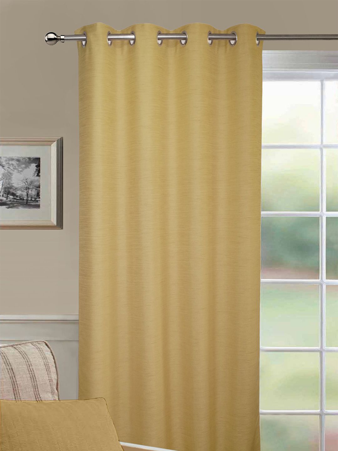 Lushomes Beige Door Curtain Price in India