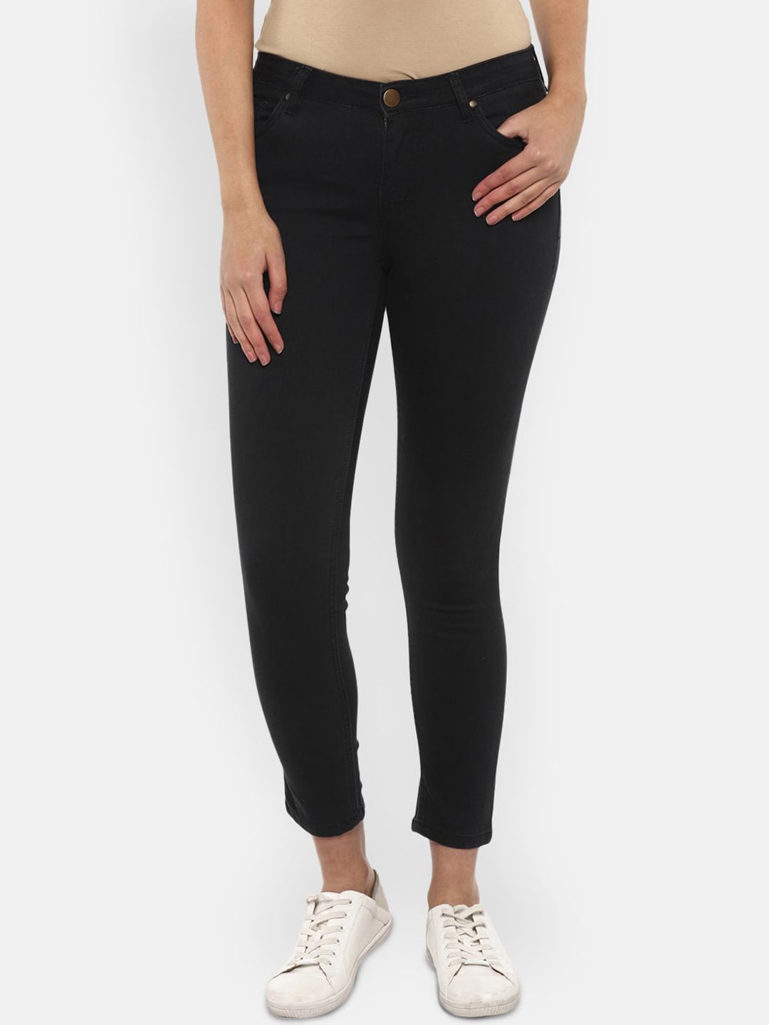 LAMOURE BY RED CHIEF Women Black Slim Fit Jeans Price in India