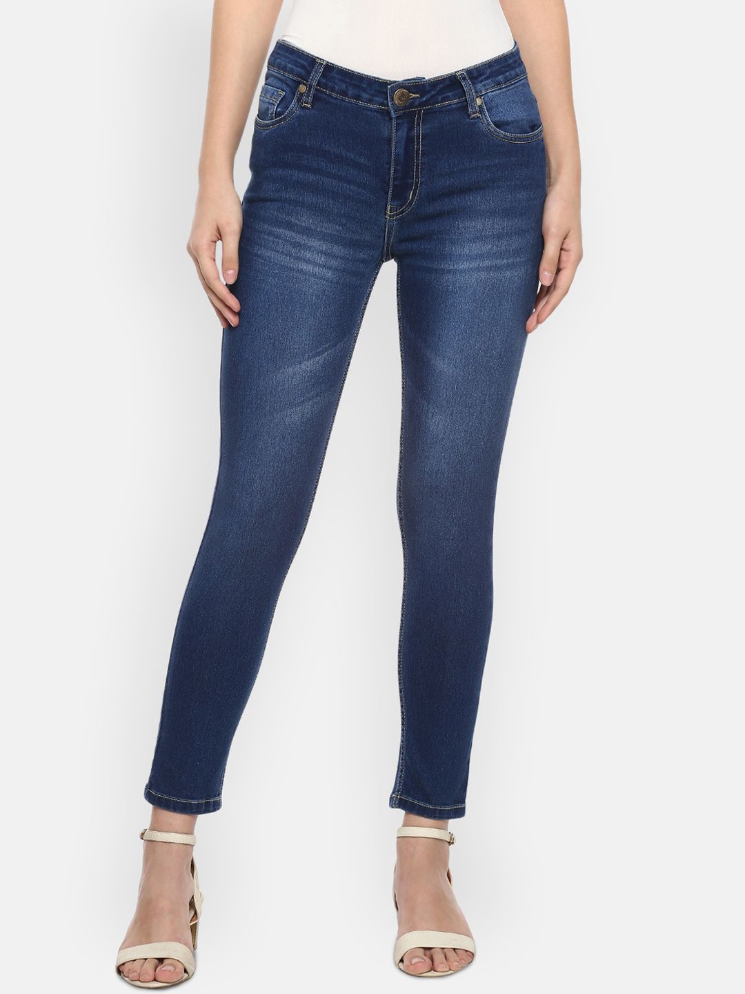 LAMOURE BY RED CHIEF Women Blue Light Fade Jeans Price in India