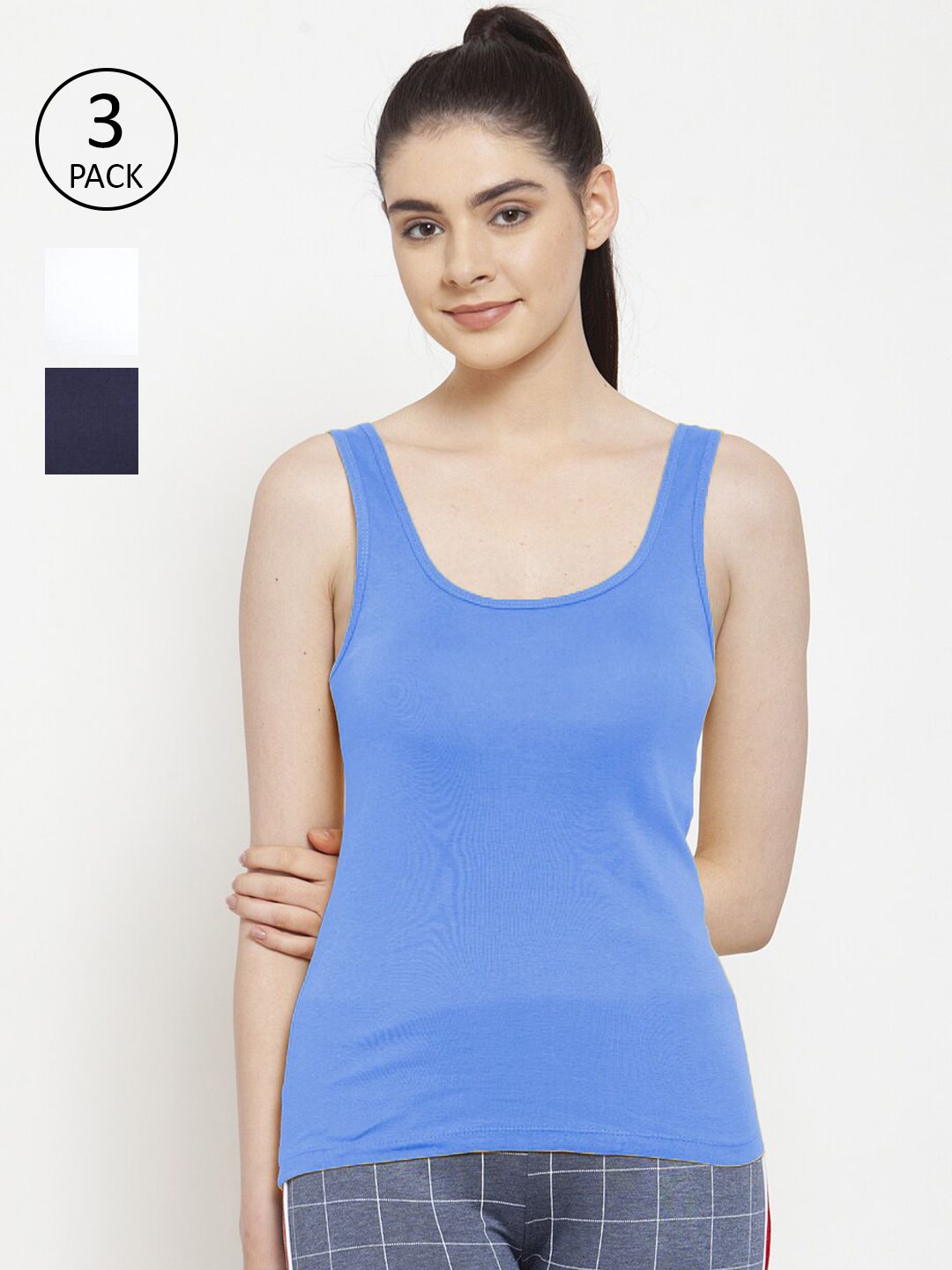 Friskers Pack Of 3 Tank Tops Price in India