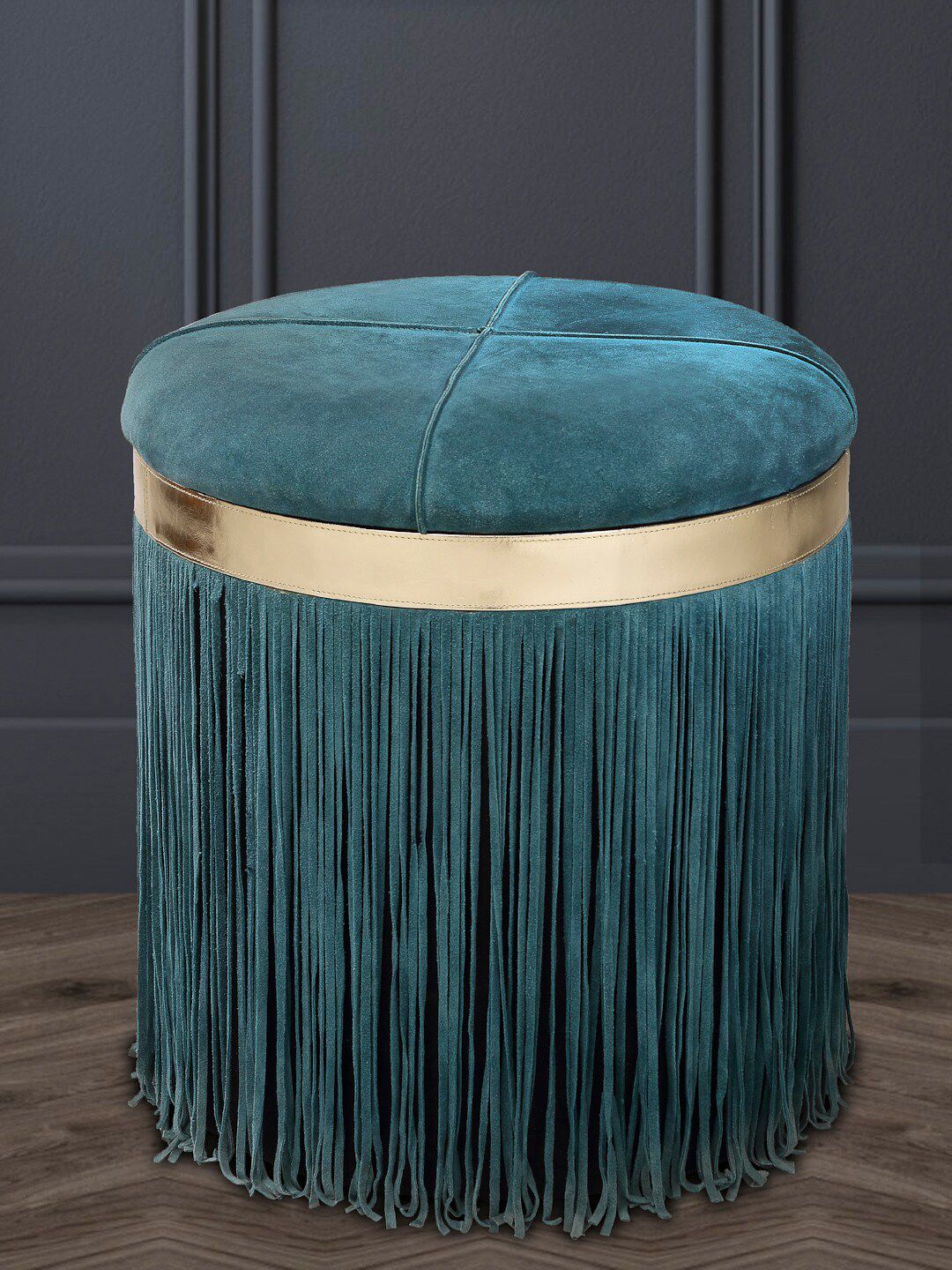 IMUR Green Colour Pouffes Cushions Price in India