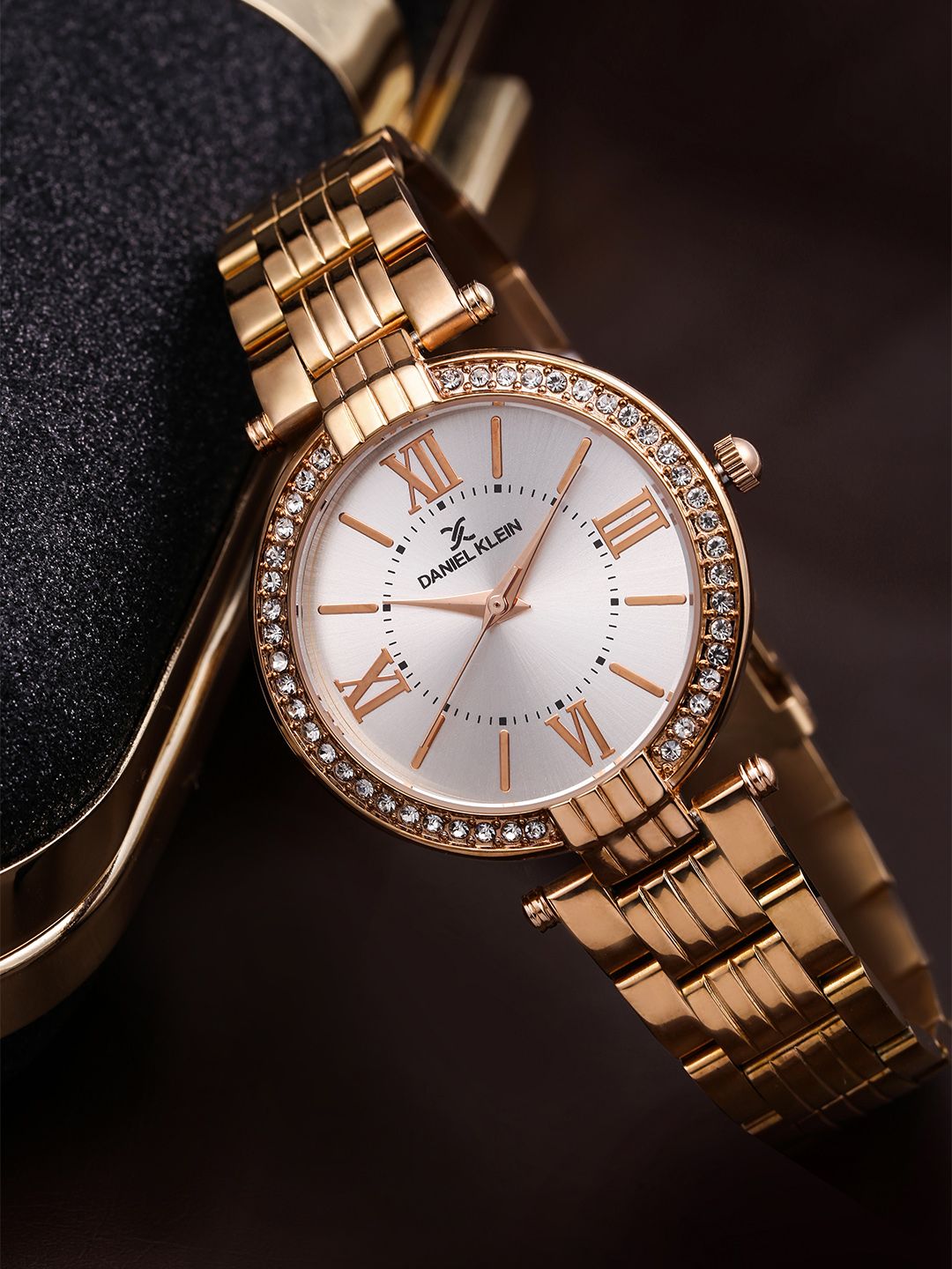 Daniel Klein Premium Women Silver-Toned Dial Watch DK11138-2 Price in India