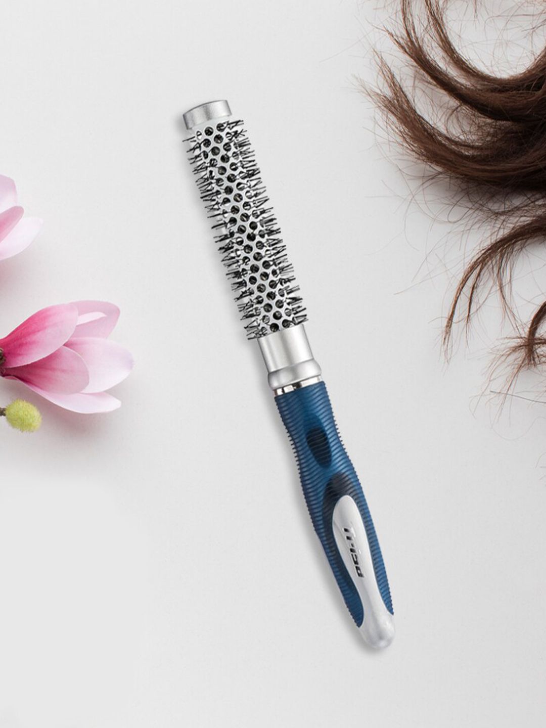 Trisa Teak Blue & Silver Thermal Hair Brush with Soft Bristles - 551716 Price in India