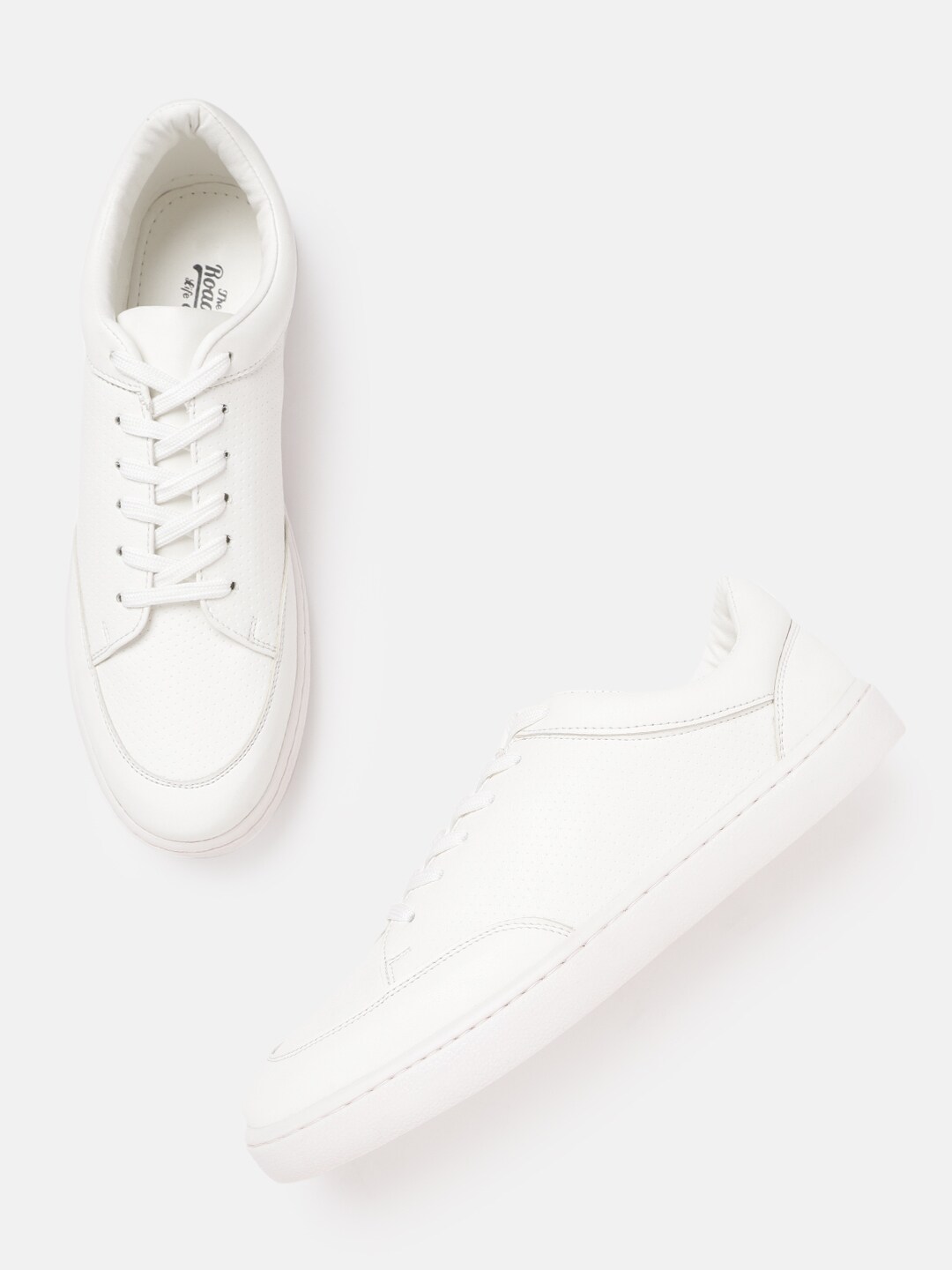 Roadster Women White Perforated Sneakers Price in India