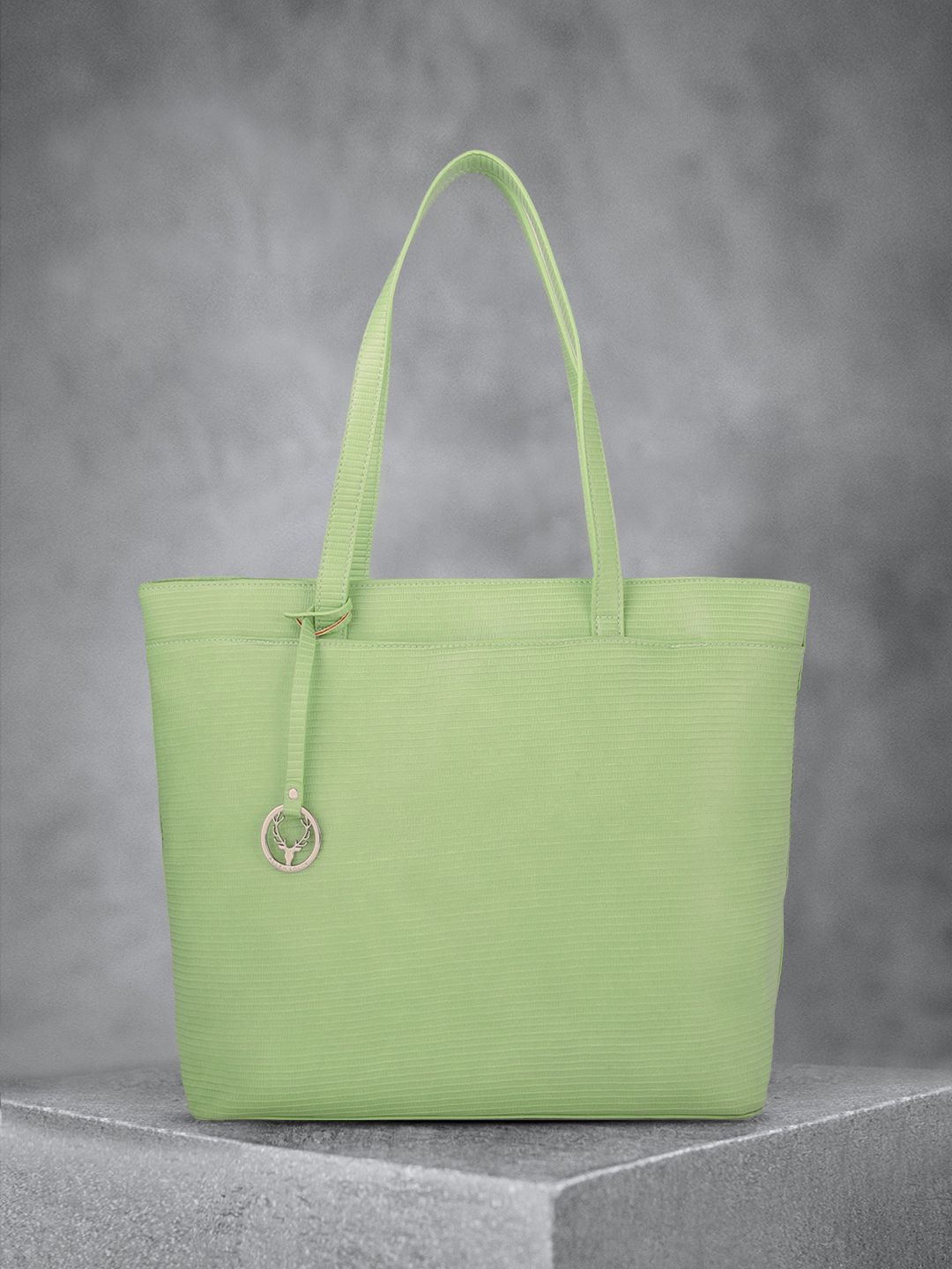 Allen Solly Green PU Structured Shoulder Bag Price in India