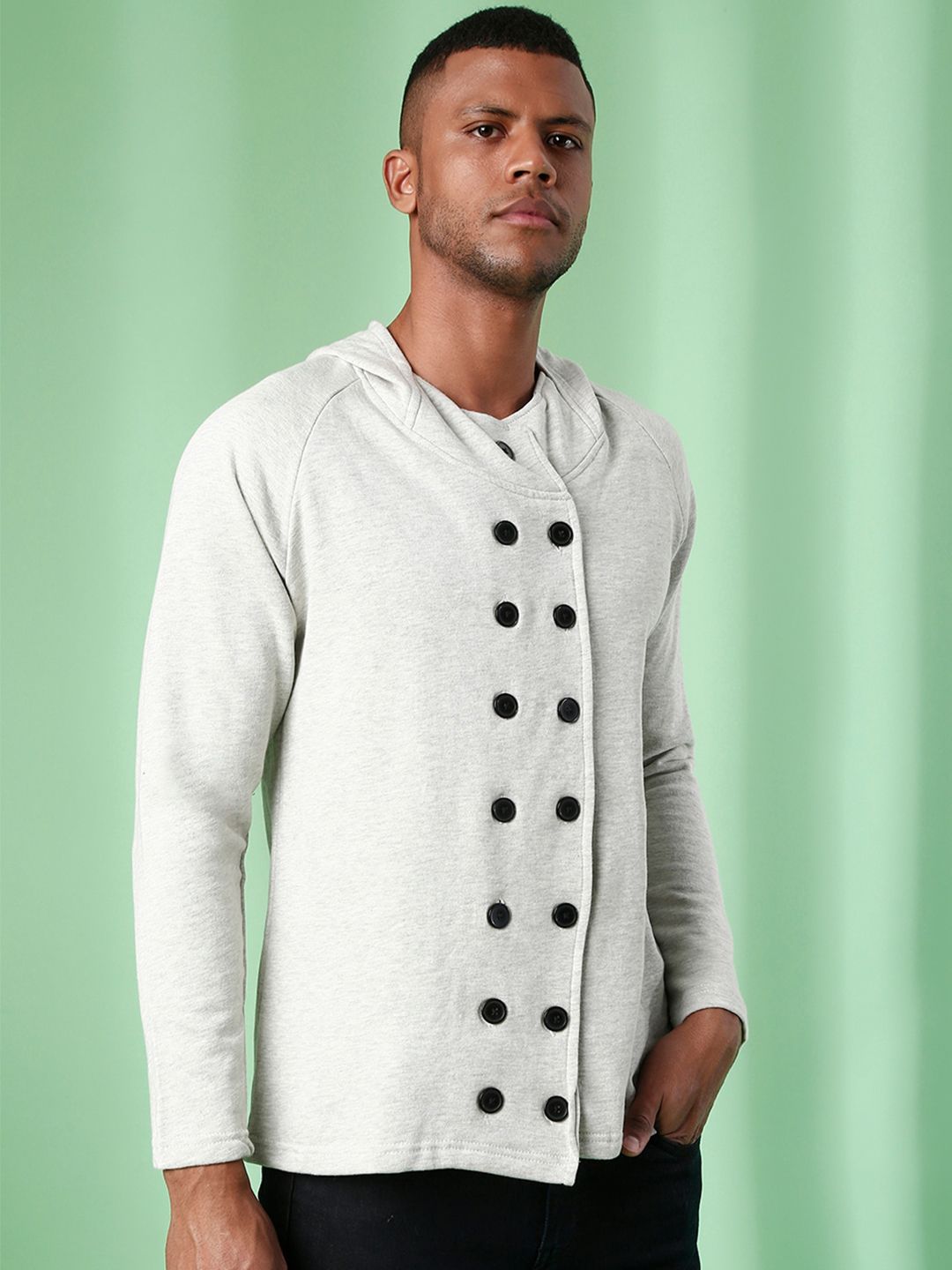 CAHOOT Men Cream-Coloured Lightweight Tailored Jacket