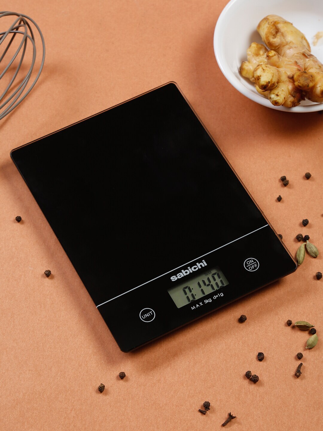 Sabichi Black Solid Digital Kitchen Scale Price in India