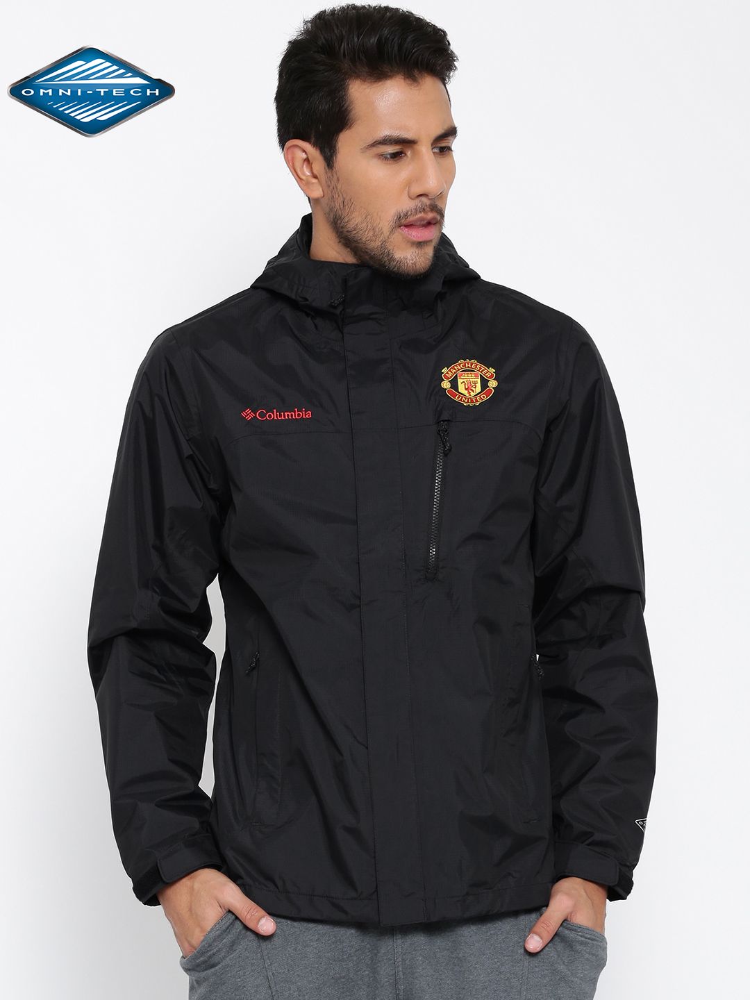 Buy Columbia Black Pouring Adventure Manchester United F.C. Rain