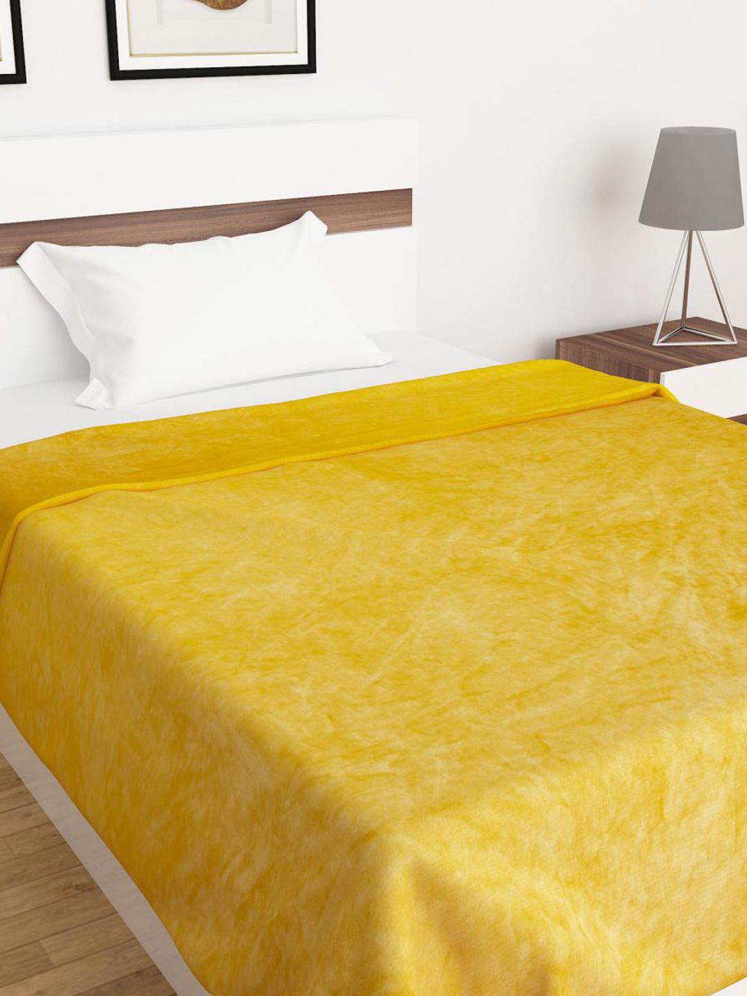Home Centre Yellow Summer 210 GSM Single Bed Comforter Price in India